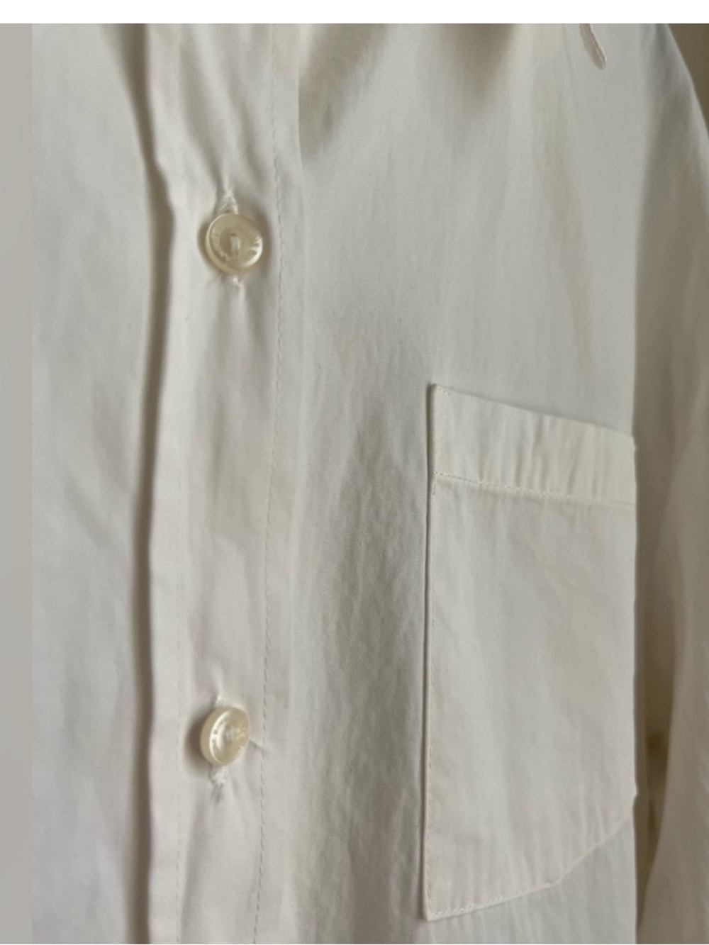 anine bing cotton button front shirt - Picture 5 of 7